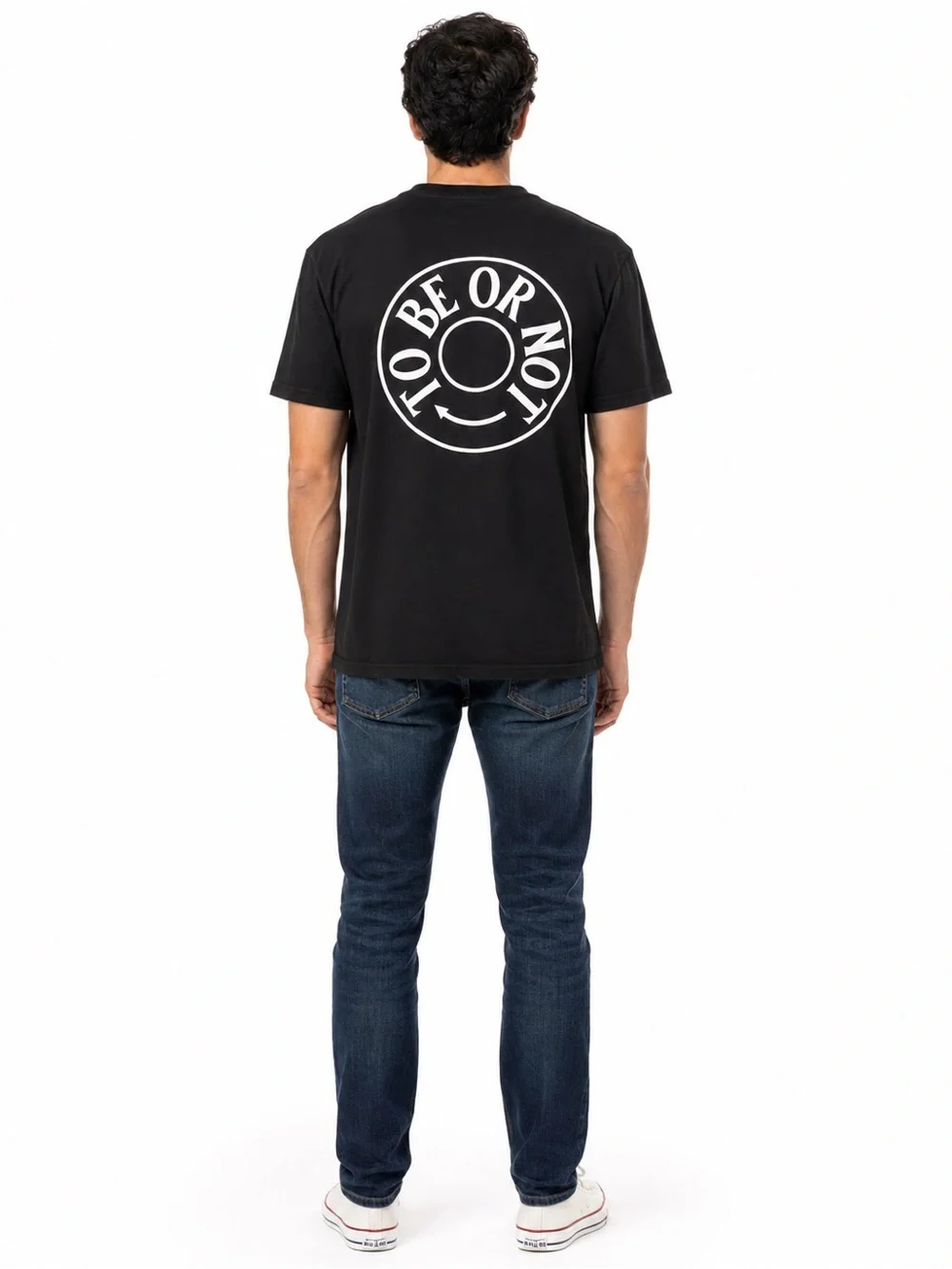 Tee Library To Be Or Not Black Graphic T Shirt L Korea Shakespeare Streetwear